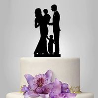 NEUER Torten Topper Hochzeitstorte Paar & Kids - 2021056