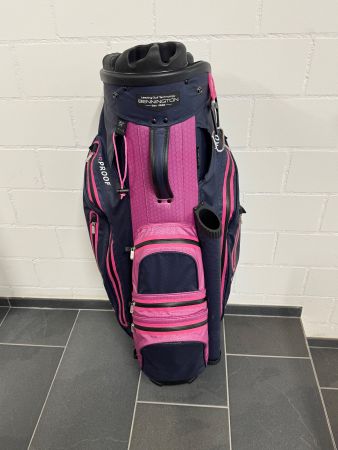Golfbag Bennington wasserdicht dunkelblau pink, neu