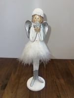Deko Engel weiss Federkleid 