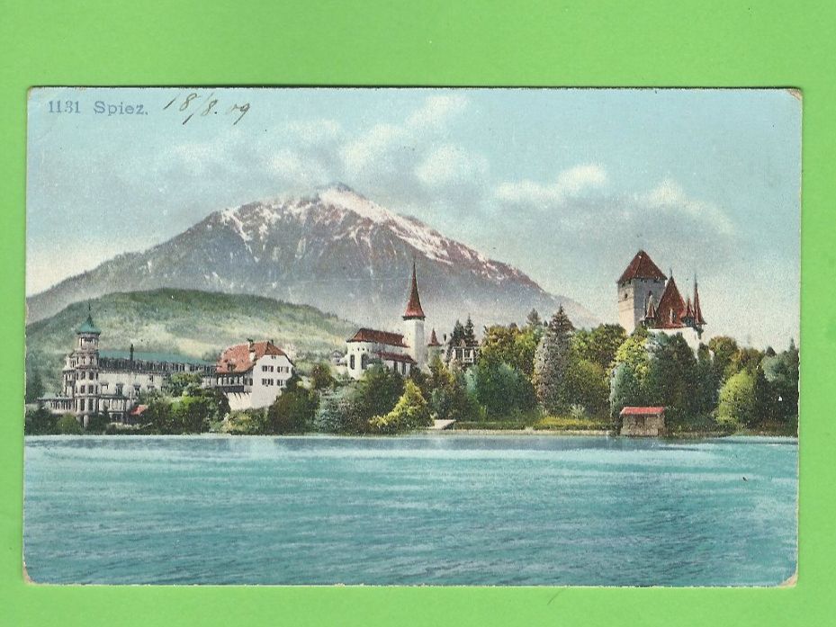 Ansichtskarten: Spiez – Gebraucht aus Zürich von t24_de