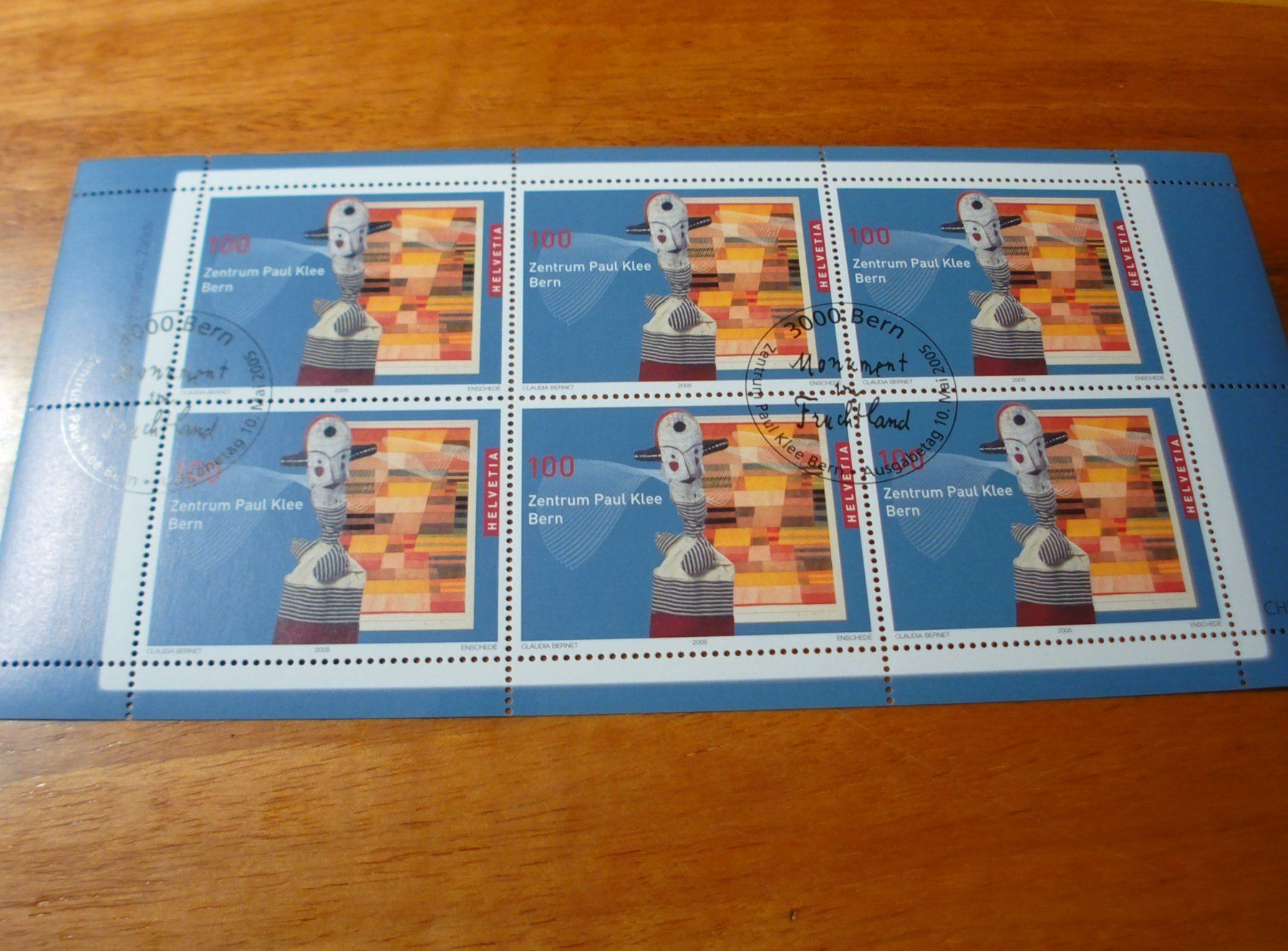 Alle Briefmarken: Bogen Paul Klee, 2005, ET-o – Gebraucht aus Niederwil AG von morostahu