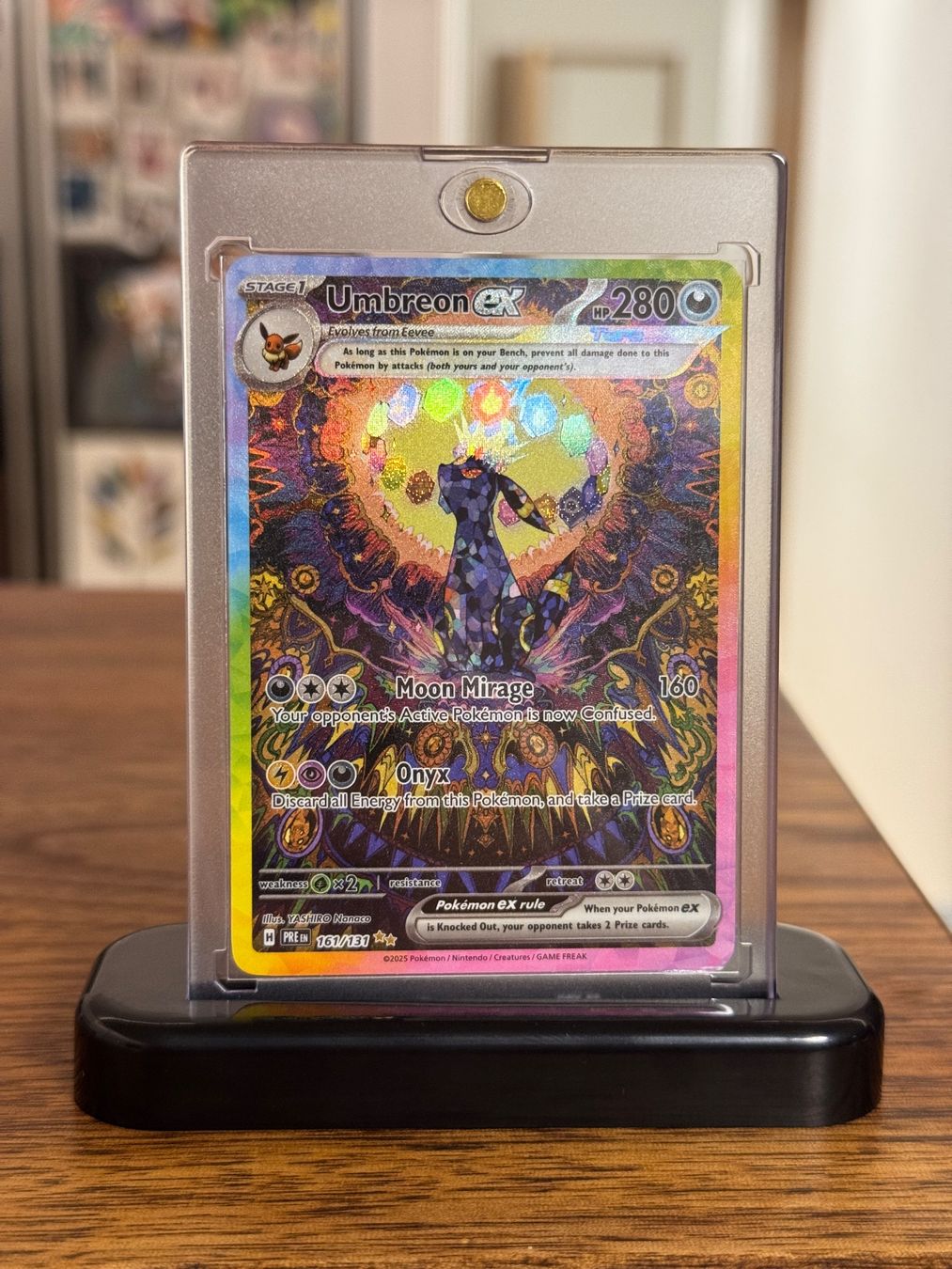 Pokémon Carte collezionabili: Umbreon ex 161/131 Sv: Prismatic Evolutions Holo Full Art – Usato da Freidorf TG venduto da rareshit