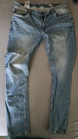 Jeans C&A Skinny Stretch, W 36/L 34, leicht verwaschen
