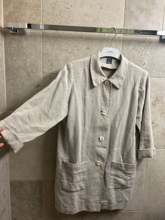 Ensemble vintage d’une veste et pantalon, lin, Iris Wuhrmann