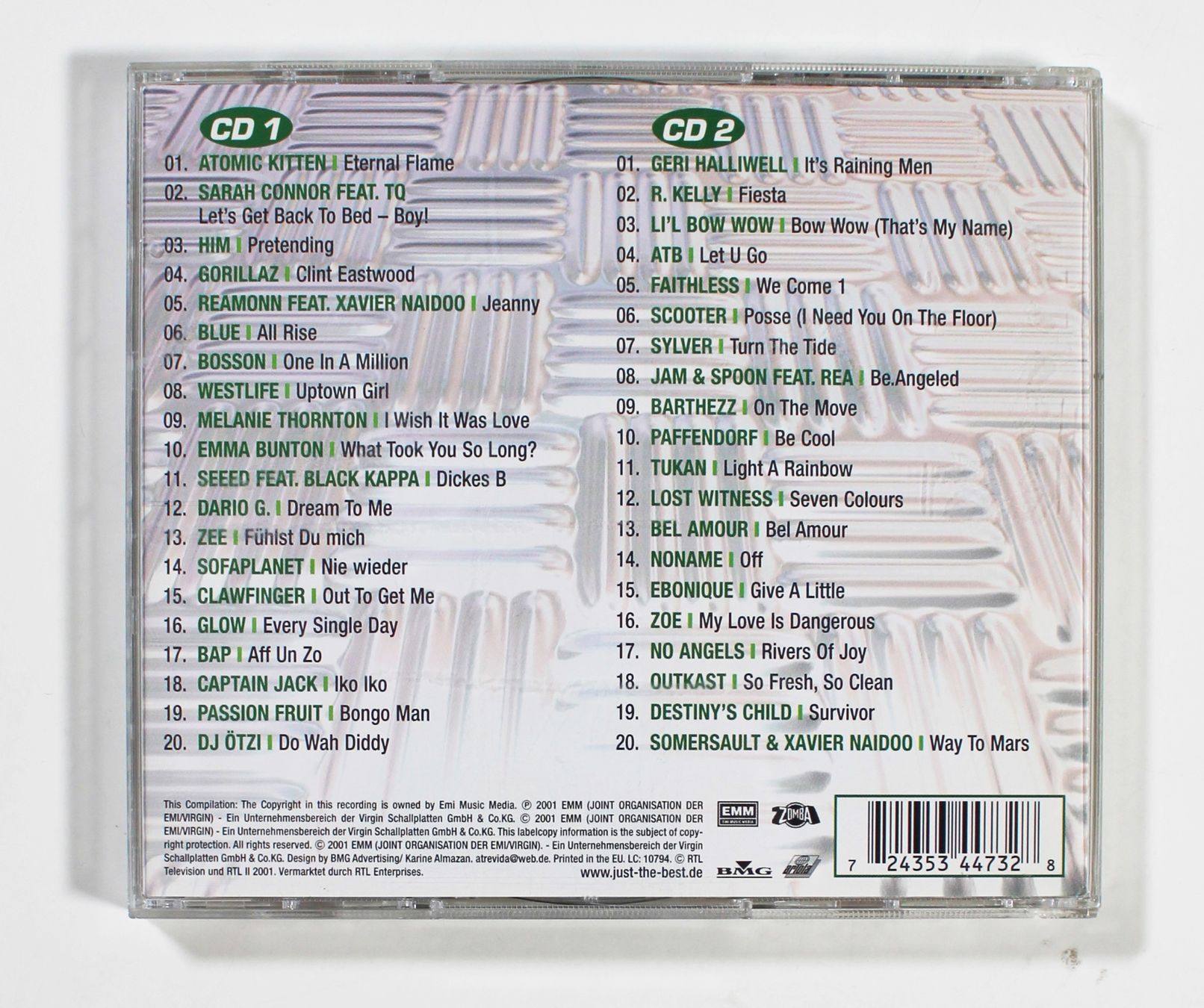 CD: 2CD - JUST THE BEST - 40 CHART TOP HITS 2001 Vol. 3 – Usato da Brüttisellen venduto da Collector-Corner 3