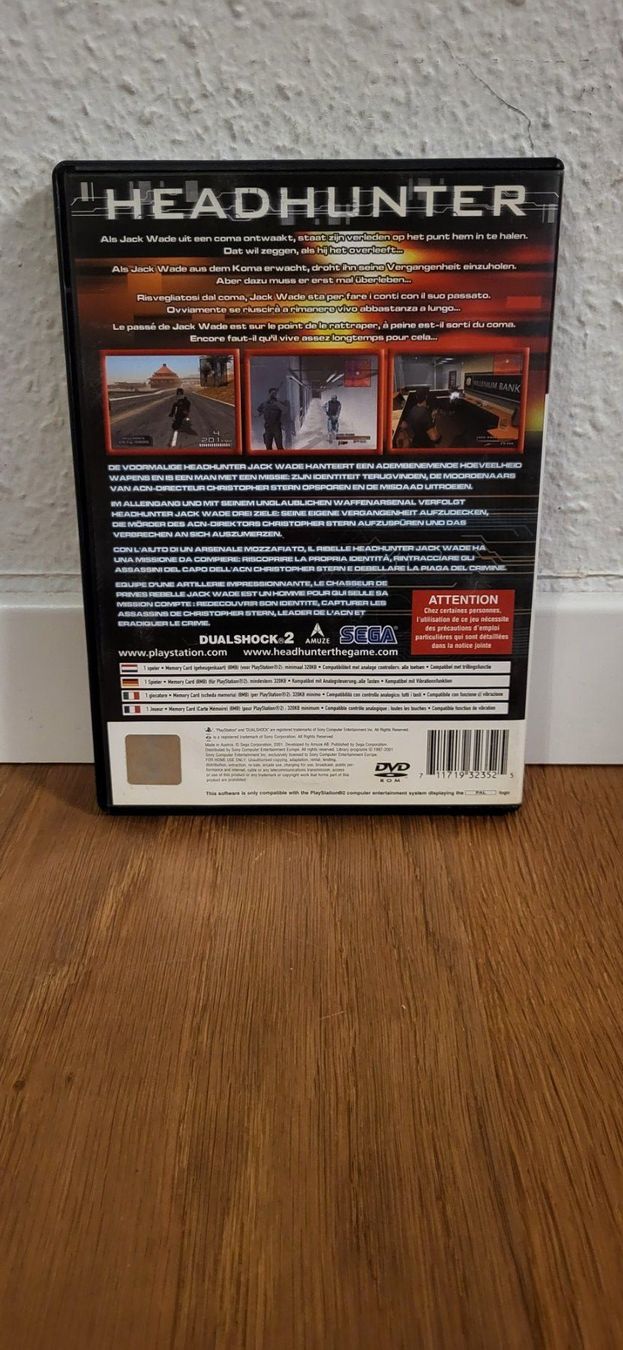 Sony Giochi: PS 2 - Headhunter – Usato da Münsingen venduto da DigitaleSpielecke 1