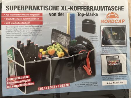 Nordcap XL-Kofferraumtasche mit Kühlfach - Neu!