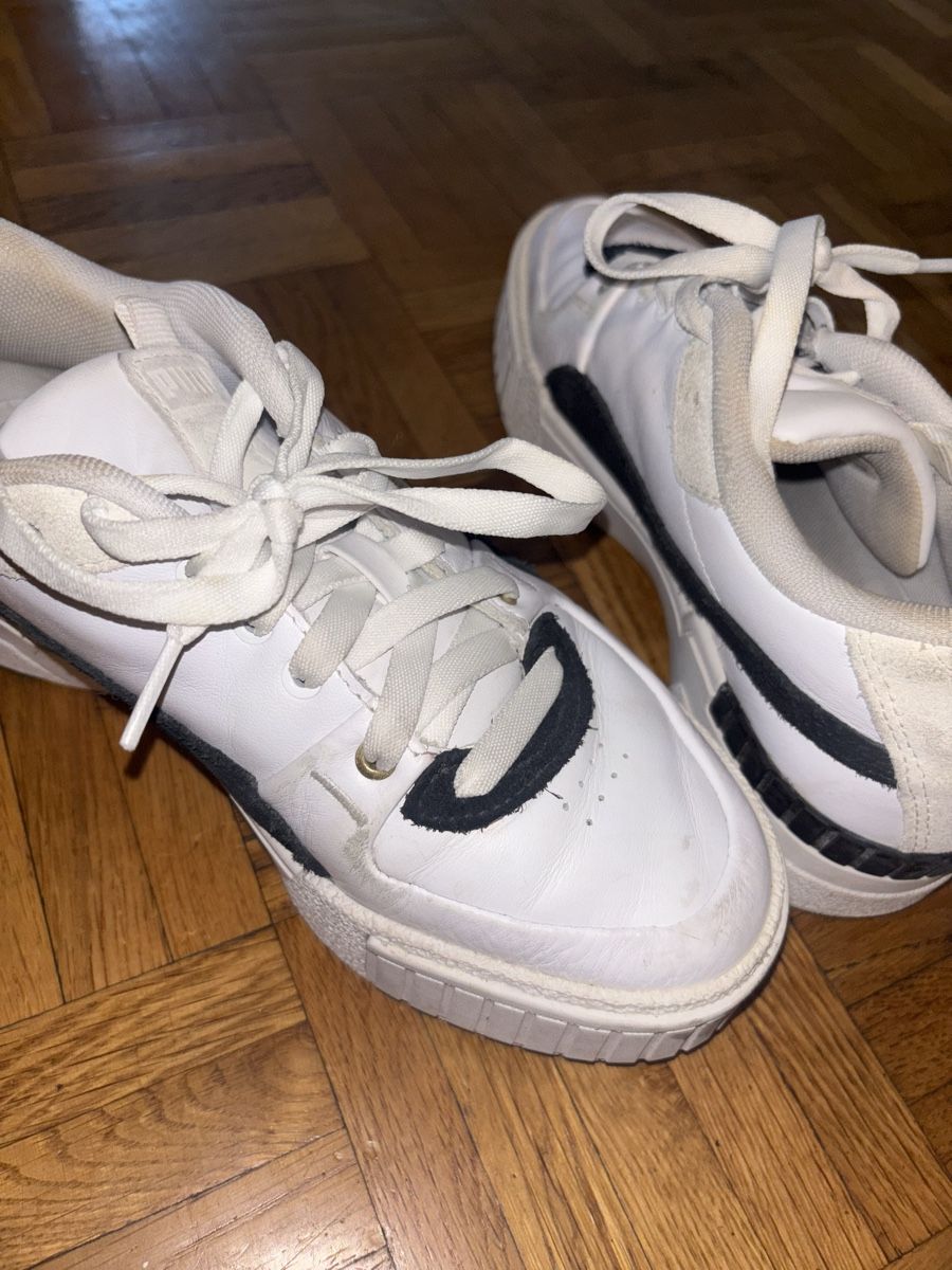 Puma Damenschuhe: Puma Cali blanches et noires – Gebraucht aus Chêne-Bougeries von sor_9rzp 5
