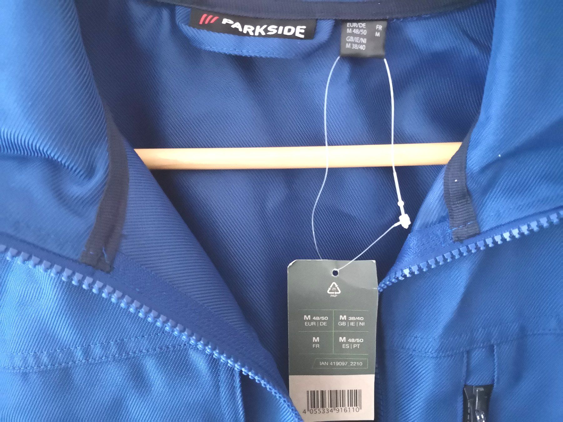 Giacche: PARKSIDE Arbeitsjacke NEU Gr. M blau – Nuovo e nell'imballaggio originale da Münsingen venduto da Nik_und_Kat