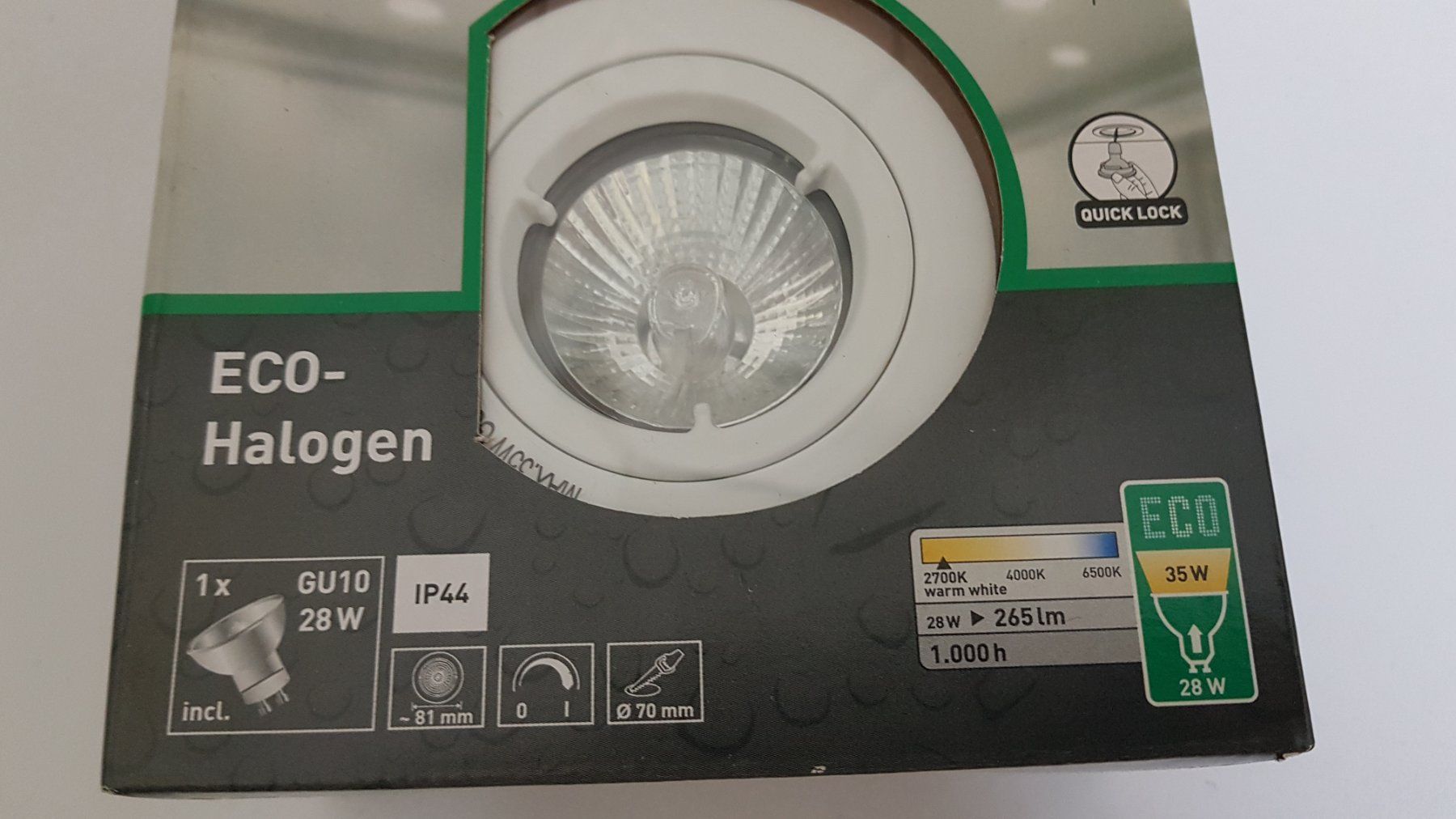 Lampade: 2 ECO Halogenspot OBI – Nuovo e nell'imballaggio originale da Grüningen venduto da WERMEI01 1