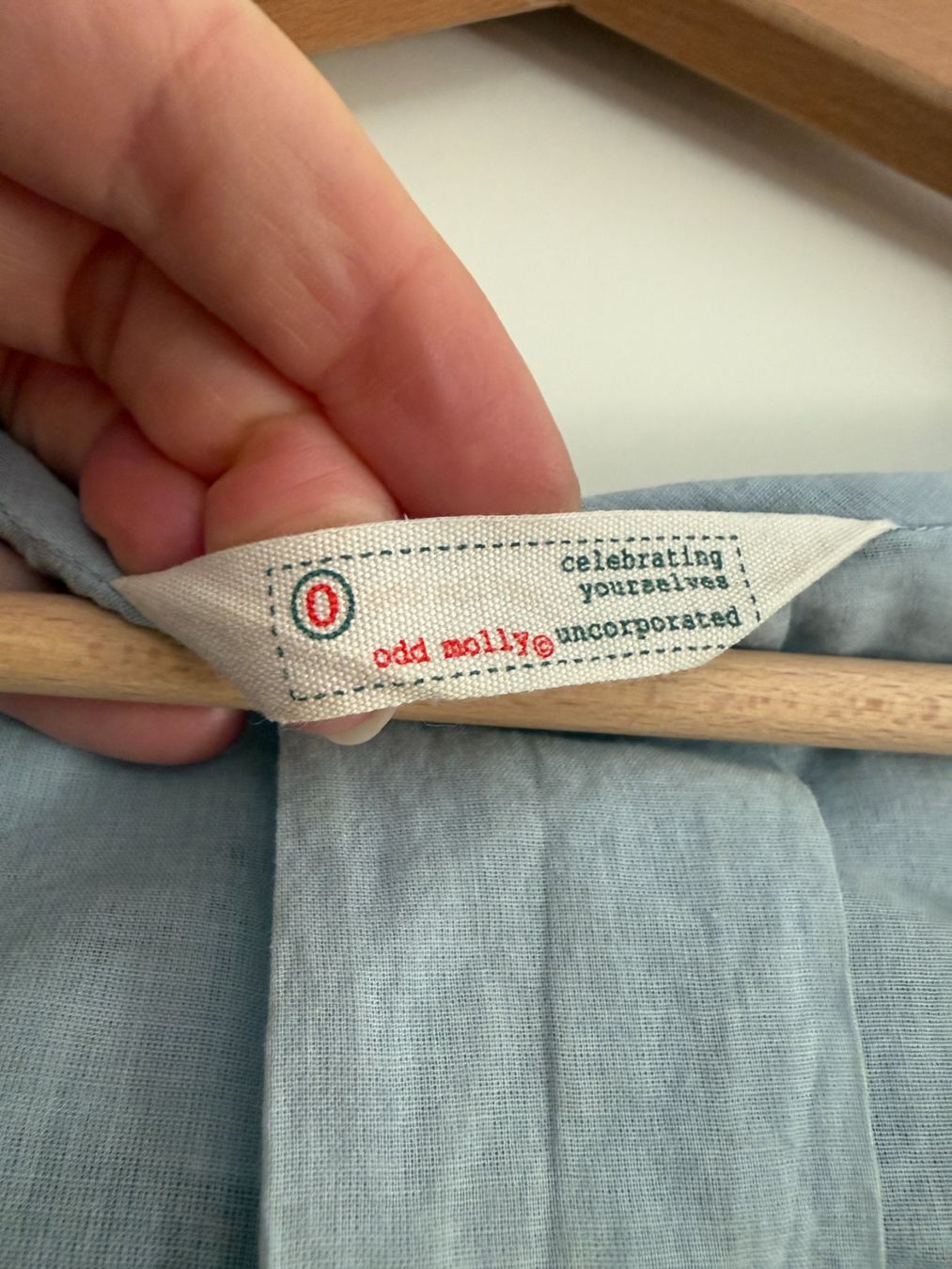 Odd Molly Camicette: Odd Molly Bluse, Grösse 0, blau – Usato da Schöfflisdorf venduto da Babyjane 2