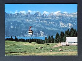 AK Flumserbege luftseilbahn Unterterzen Tannenbodenalp