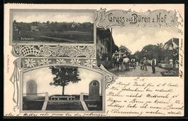 Büren z. Hof, Ortsansicht vom Feld aus,
