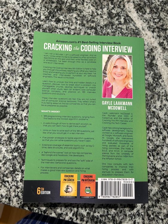 Libri: Cracking the Coding Interview, 6th Edition, Top Zustand! – Nuovo (secondo la descrizione) da Küsnacht ZH venduto da sch_rgv6 1