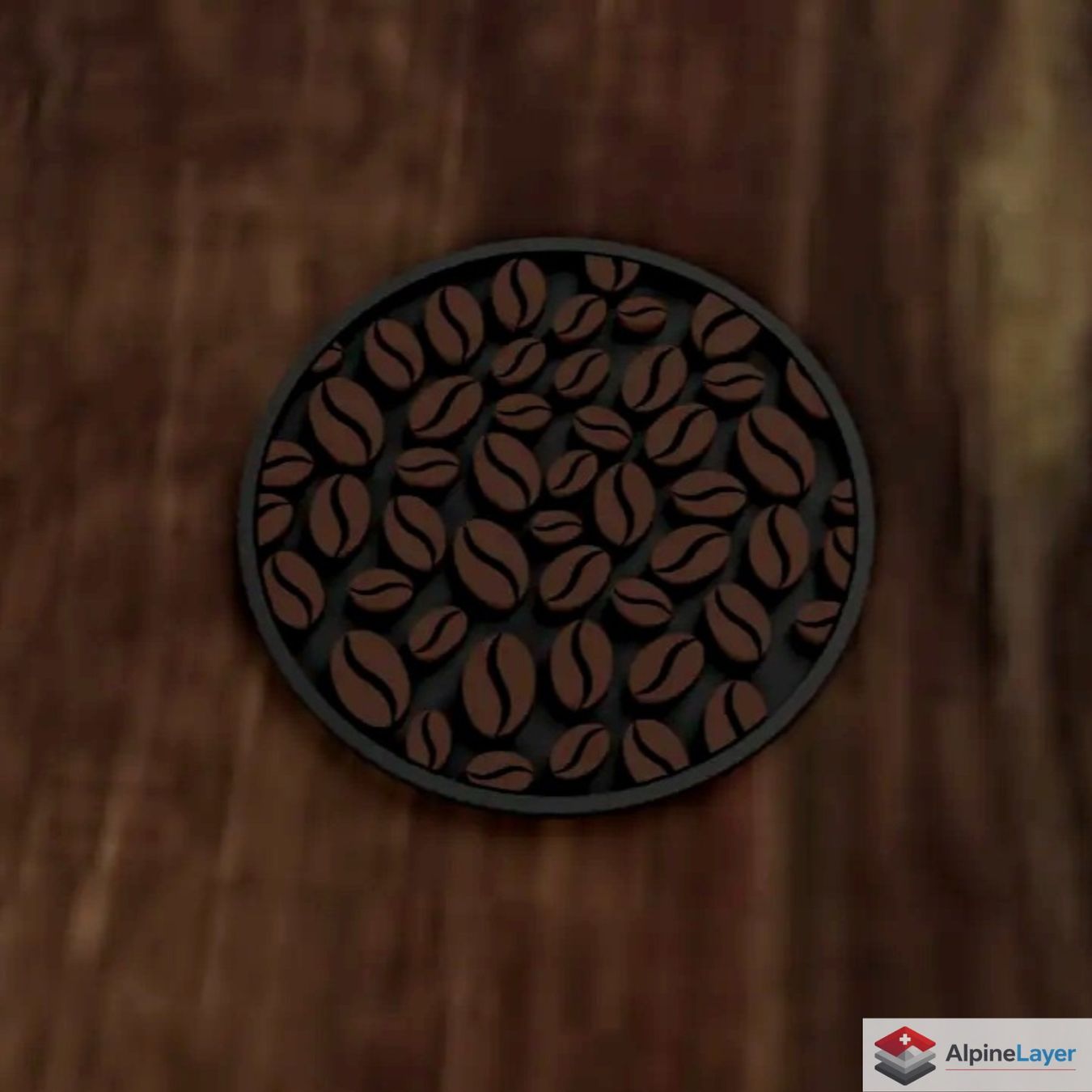 Untersetzer: Coffee Beans Coaster 3D Printed Drink Coaster – Neu (gemäss Beschreibung) aus Losone von AlpineLayer