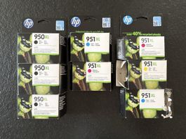 HP Tintenpatronen 950XL und 951XL Set neu