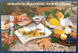 2008 Tag der Briefmarken Bellinzona Block Vollstempel ET