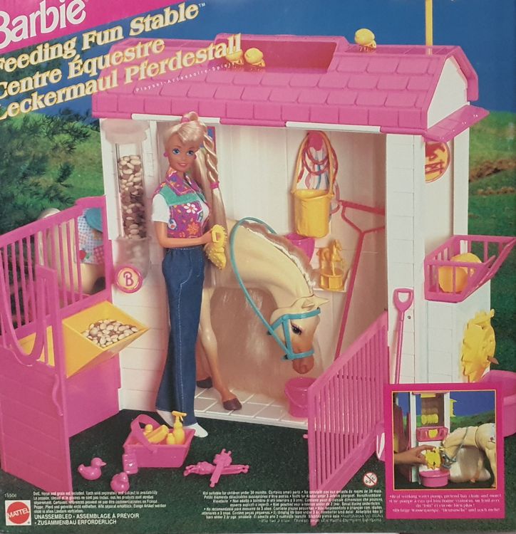 Barbie feeding fun stable sale