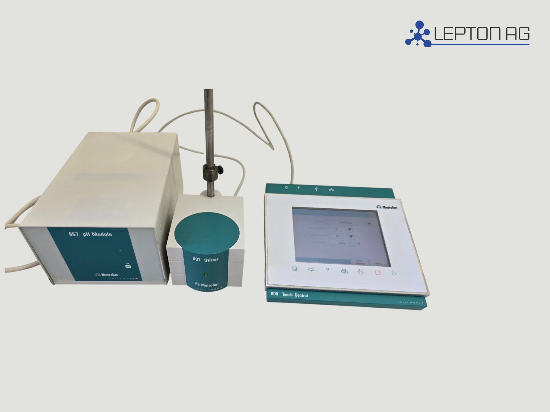 Misurare: Metrohm 900 Touch Control, 867 pH Module, 801 Stirrer – Usato da Niederdorf venduto da LeptonAG_Labor 3