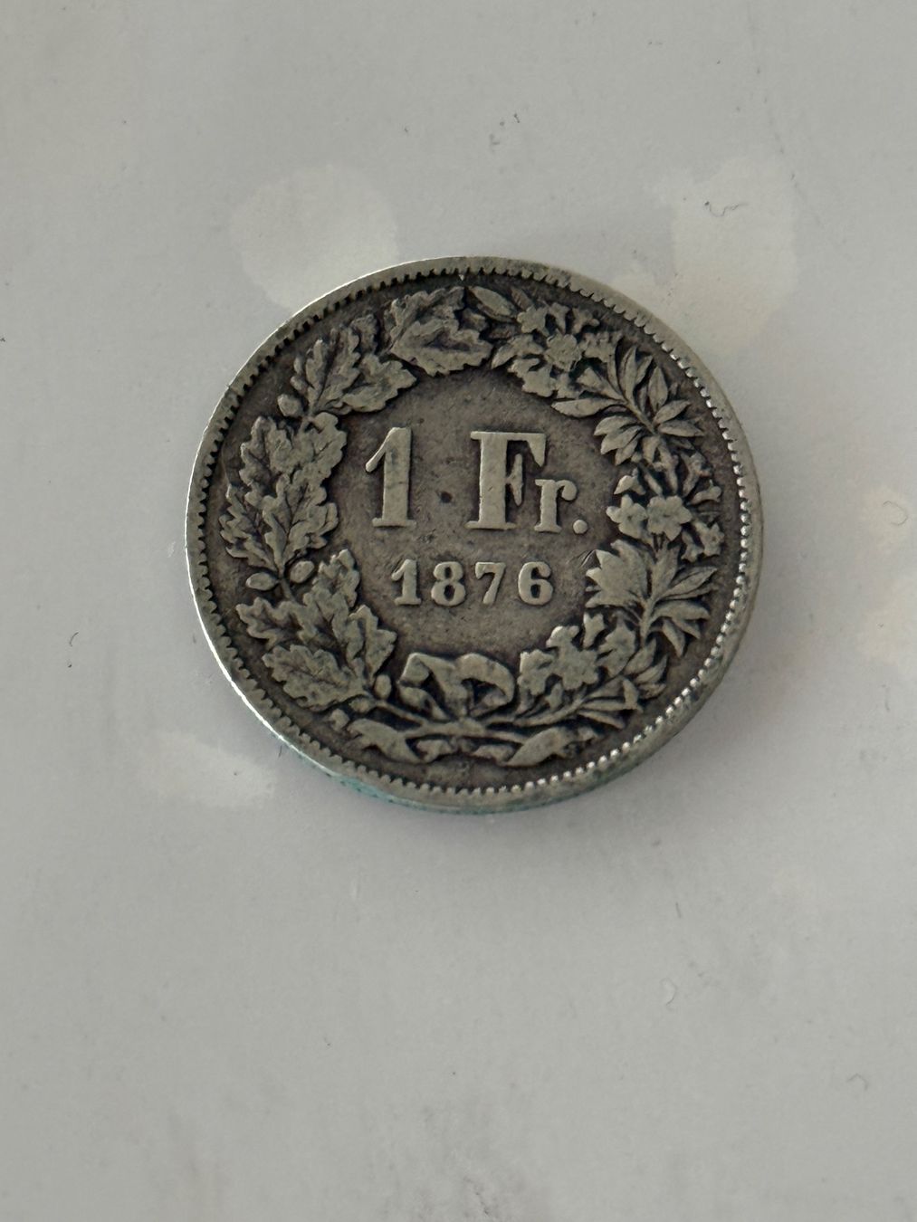 Tutti le monete: 1 Franken 1876  Rar – Usato da Wallisellen venduto da SWISS_SILVER1