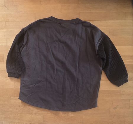 Warmer Damen Winter Pullover mit Strickärmeln, Grösse M