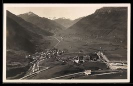 Andermatt, Gesamtansicht gegen die Furka