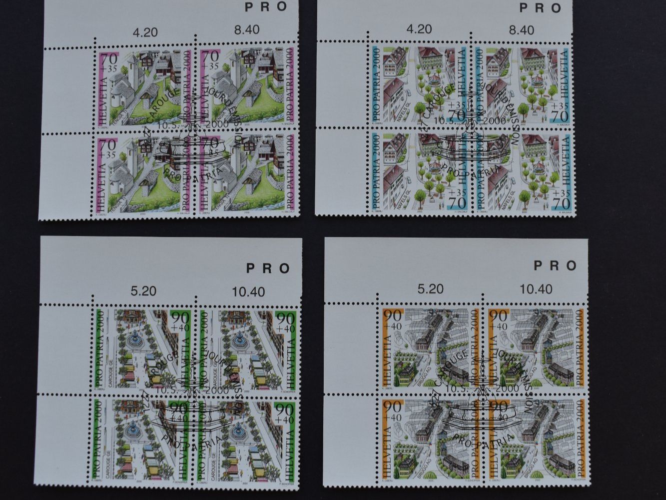 Alle Briefmarken: Pro Patria 2000  mit ET Stempel   B2907H – Gebraucht aus Bettingen von Gluscht-Oase
