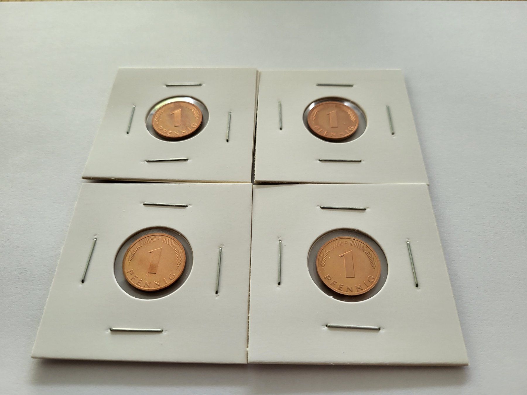 Tutti le monete: 1 Pfennig D-F-G-J 1977 PP – Nuovo (secondo la descrizione) da Pravidondaz venduto da LVtik 1