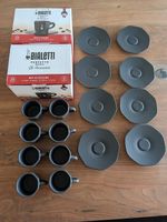 2 x 4er Set Bialetti Espressotassen Anthrazit 