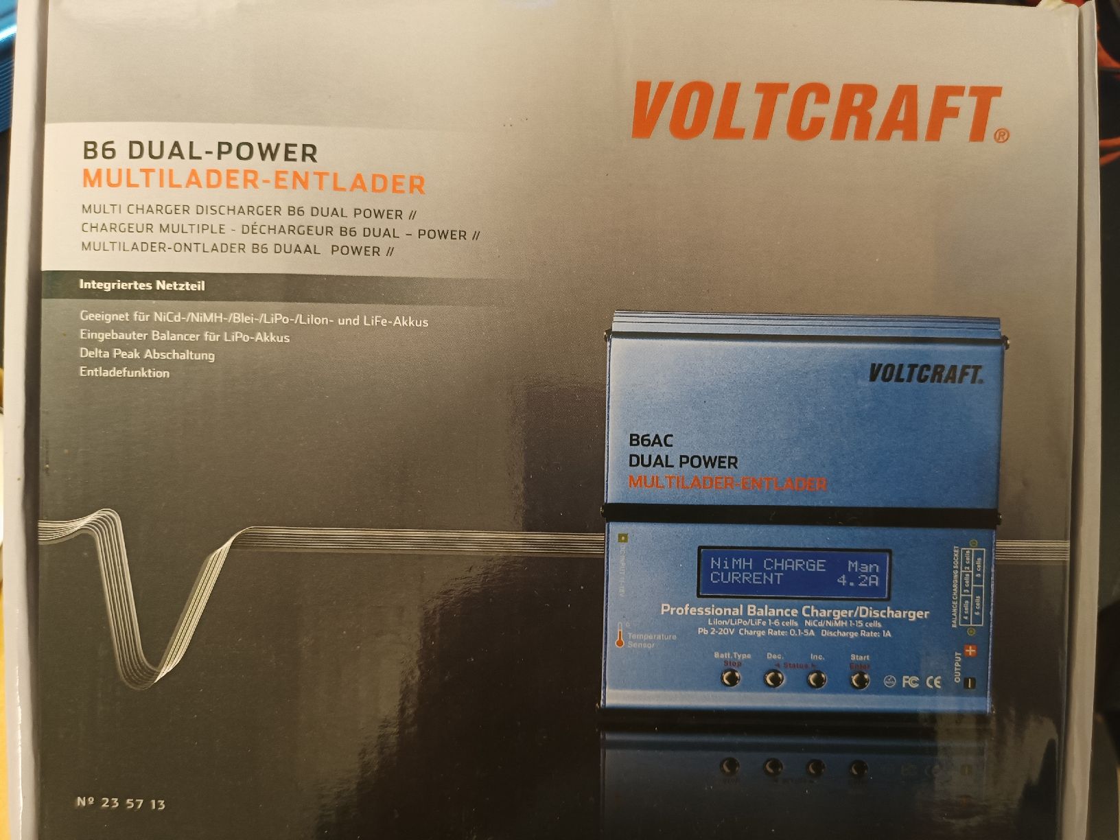 Voltcraft Akkus, Ladegeräte & Netzgeräte: VOLTCRAFT B6AC DUAL-POWER Multilader-Entlader  – Neu (gemäss Beschreibung) aus Egg b. Zürich von ma_ku 2