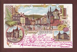 Souvenir de NEUCHÂTEL - 1901 Litho