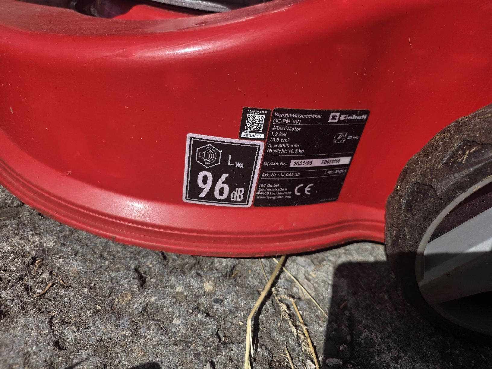 Einhell Rasenmäher: Benzin Rasenmäher Einhell GC-PM 4700-2 E, 2021 – Gebraucht aus Schübelbach von orson82 2
