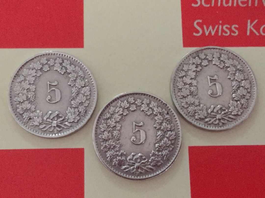 Tutti le monete: 5 Rappen - TRIO 1949 -vz – Usato da Elsau venduto da herbybay 1
