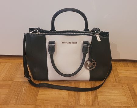 Michael Kors Handtasche schwarz/weiss 