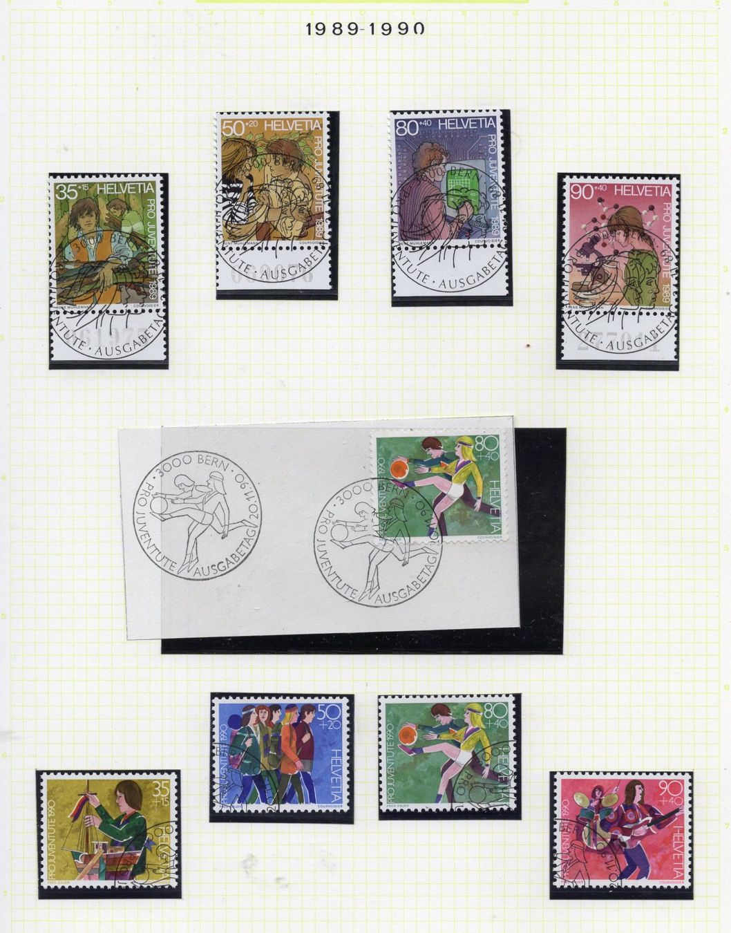 Alle Briefmarken: R2567  /  Pro juventute obl. centrales 1978-1992 – Neu (gemäss Beschreibung) aus Ste-Croix von MONT-TAGNAC 4