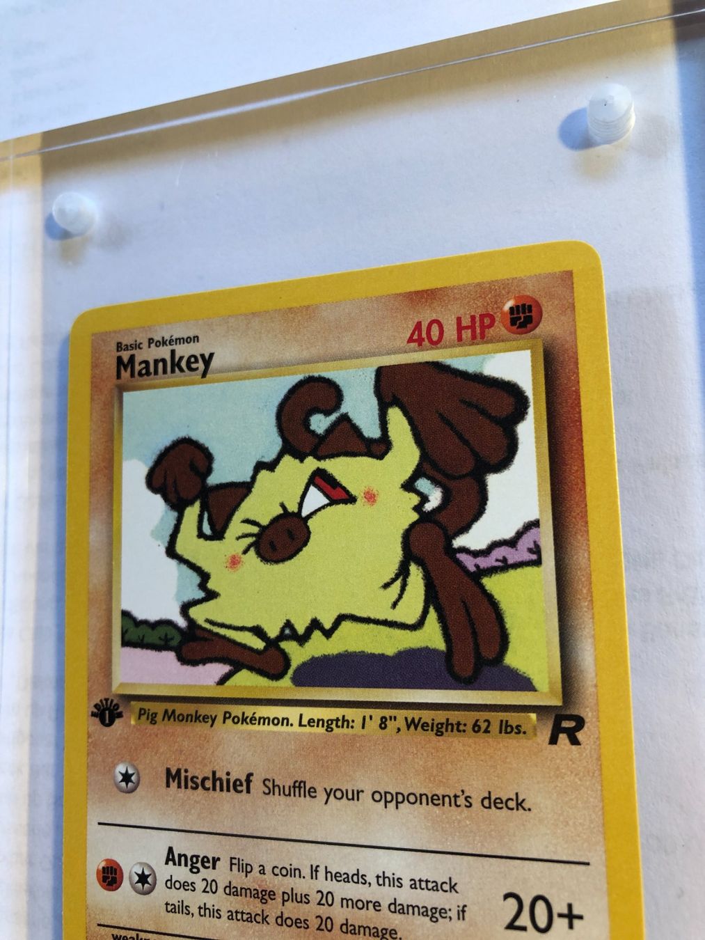 Sammelbilder & Trading cards: Mankey 1st Team Rocket - MINT - ab 1.- – Gebraucht aus Giubiasco von dan_pr8b 3