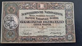 5 Franken Tell, 1921 (gebraucht)