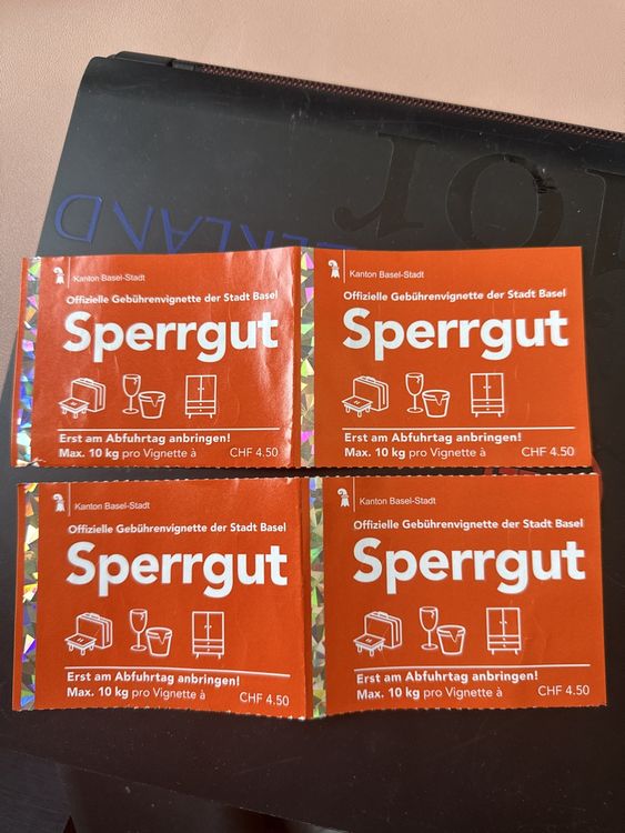 Basel City Waste Collection Stickers - Autumn Cleaning! (Neu und ...