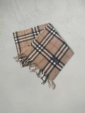 Burberry Schal Check Muster Wolle guter Zustand