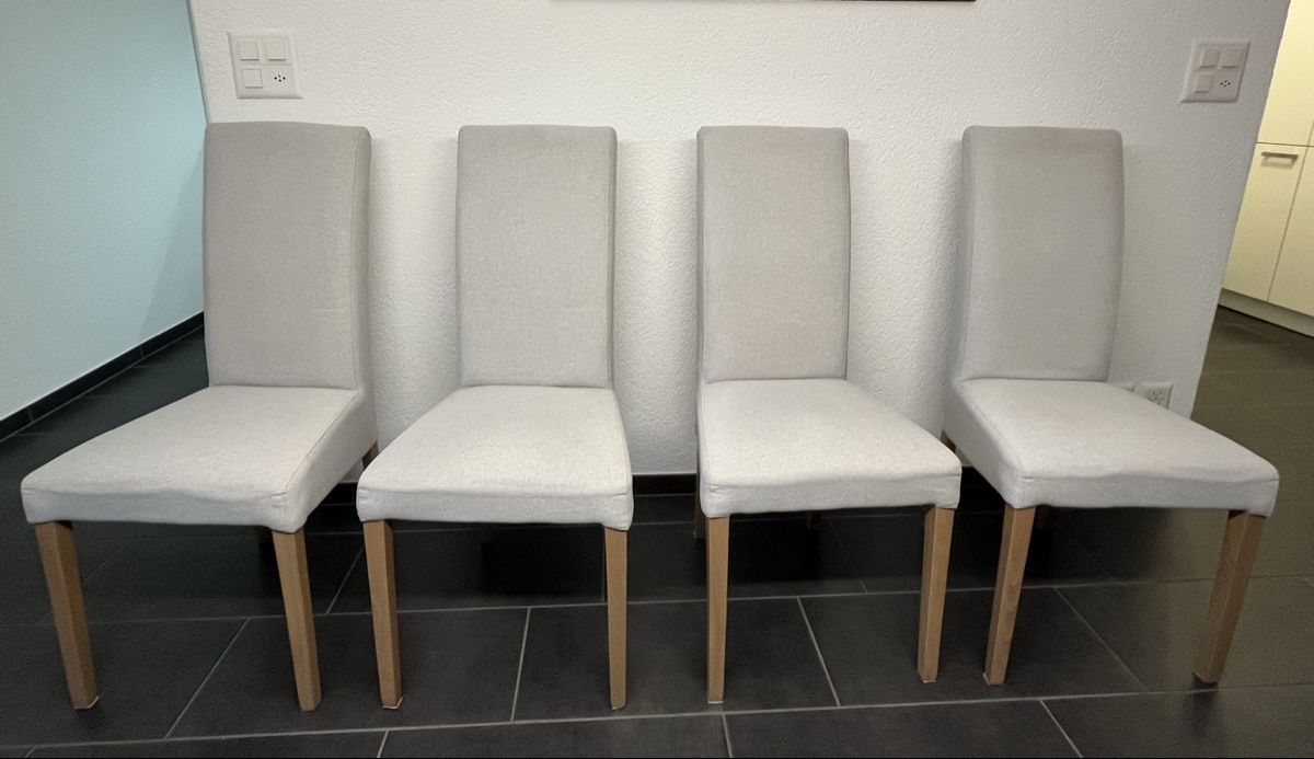 Conforama Sedie: 4 Esszimmerstühle BOSTON Conforama in Beige – Usato da Flawil venduto da dom_zqv5 1