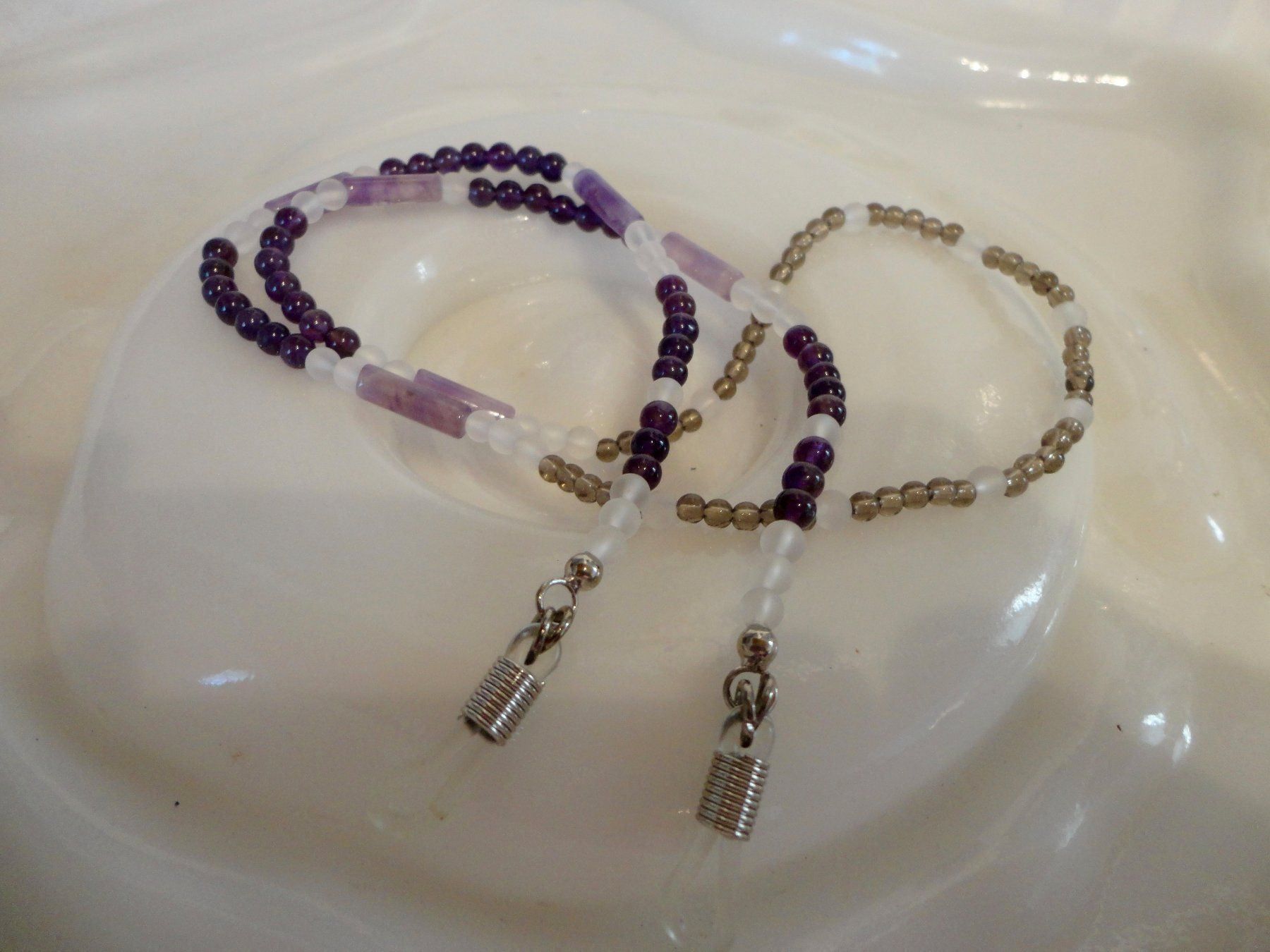 Occhiali & Lenti: Brillenkette mit Edelsteinen – Nuovo (secondo la descrizione) da Biberist venduto da tl-schmuck 1