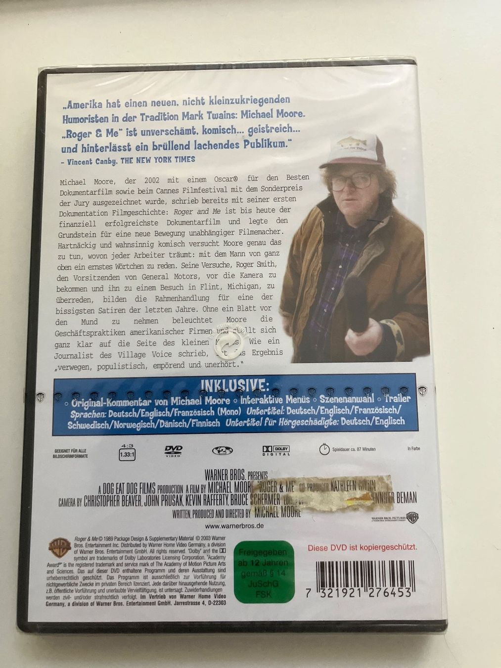 Tutti i DVDs: Roger & Me (DVD) Michael Moore - Neuware – Nuovo e nell'imballaggio originale da Arbon venduto da JoJoAs 1