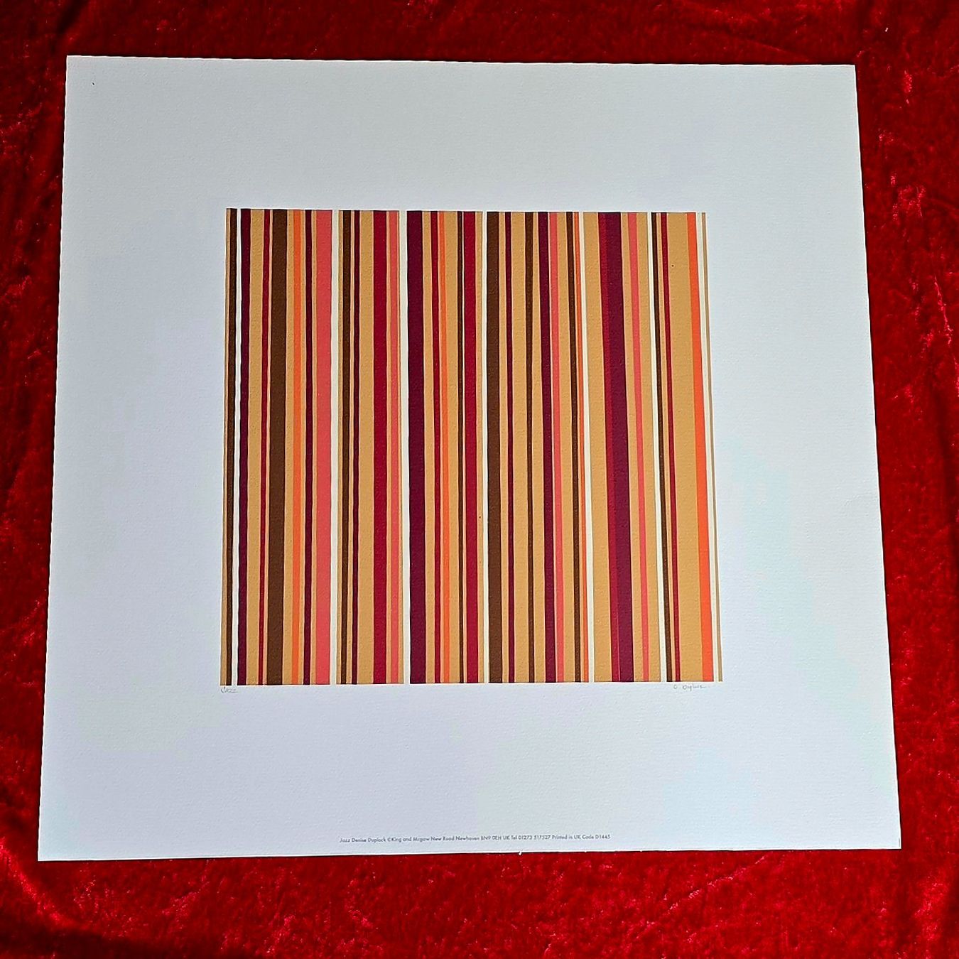 Arts picturaux & lithographies: Denise Duplock "Jazz". Handsignierte Original-Lithografie. – D'occasion à Reinach BL par Pendling