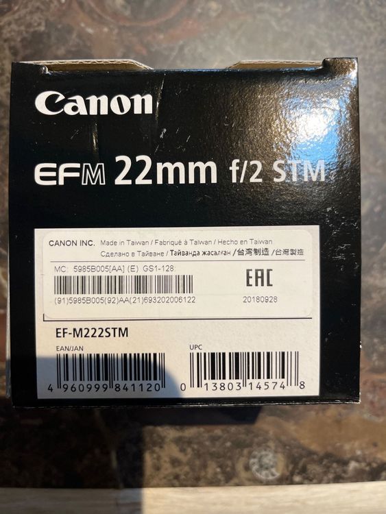 Canon EFM 22mm f/2 STM | Kaufen auf Ricardo