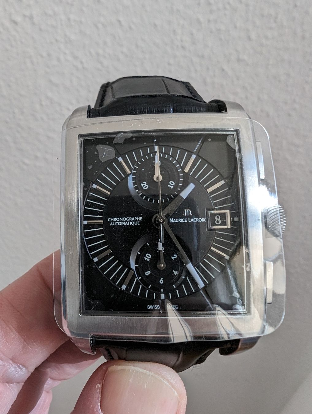 Maurice Lacroix Orologi: Maurice Lacroix Pontos Rectangulaire Chronographe – Nuovo e nell'imballaggio originale da Zürich venduto da pat_c76p 4