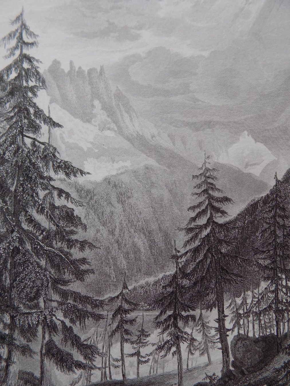 Incisioni: Glacier of mer de Glace – Usato da Risch venduto da Antikfee 4