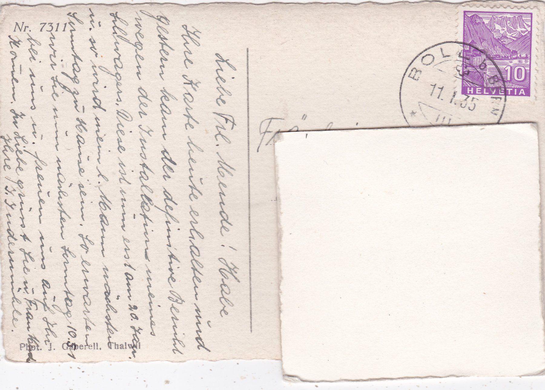 Cartoline postali: Winterlandschaft 1935 – Usato da Herisau venduto da Lisegrat2008 1