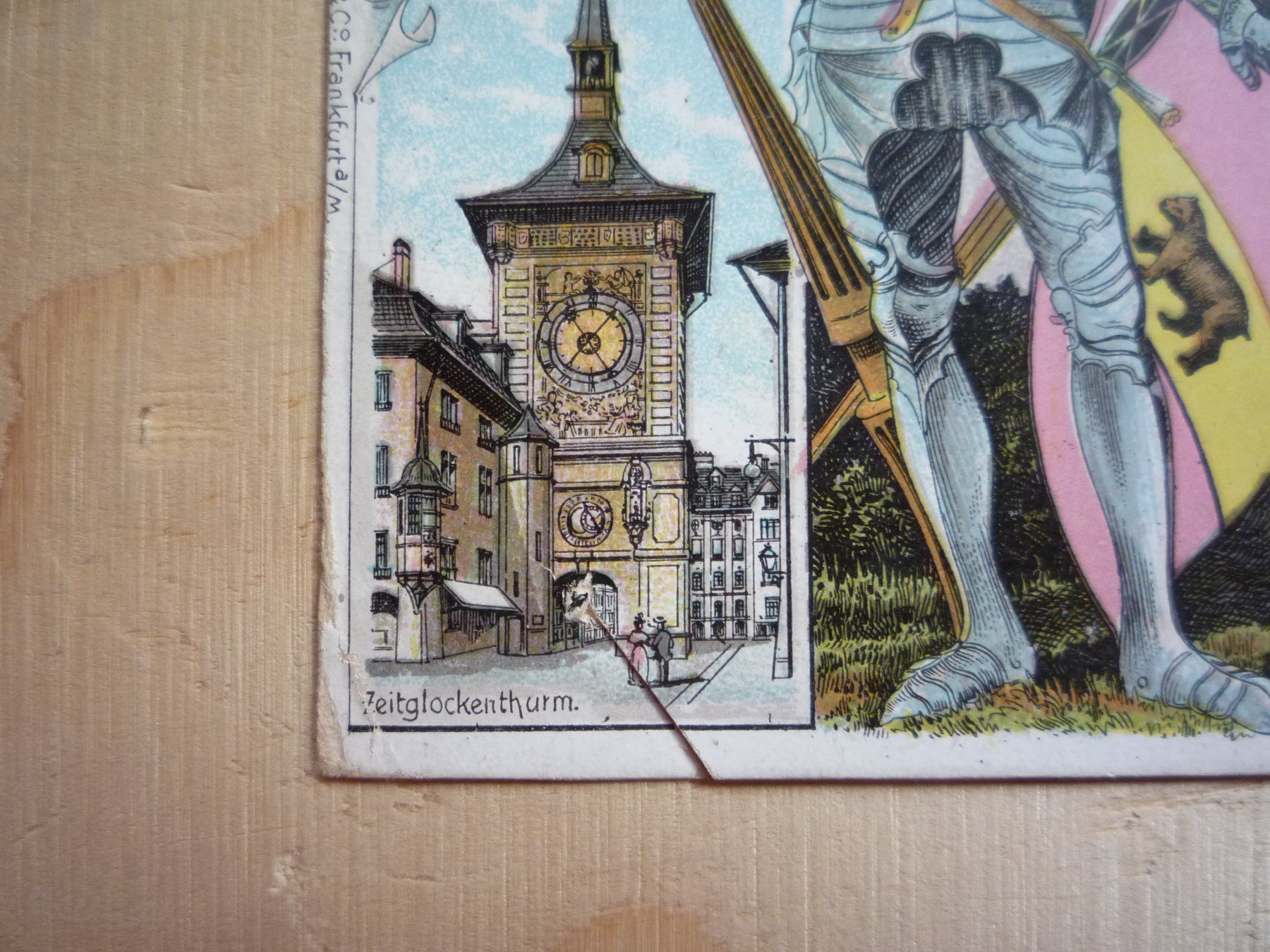 Ansichtskarten: Bern, Litho, 20.VIII.98 – Gebraucht aus Rieden SG von Brockehuesli 1