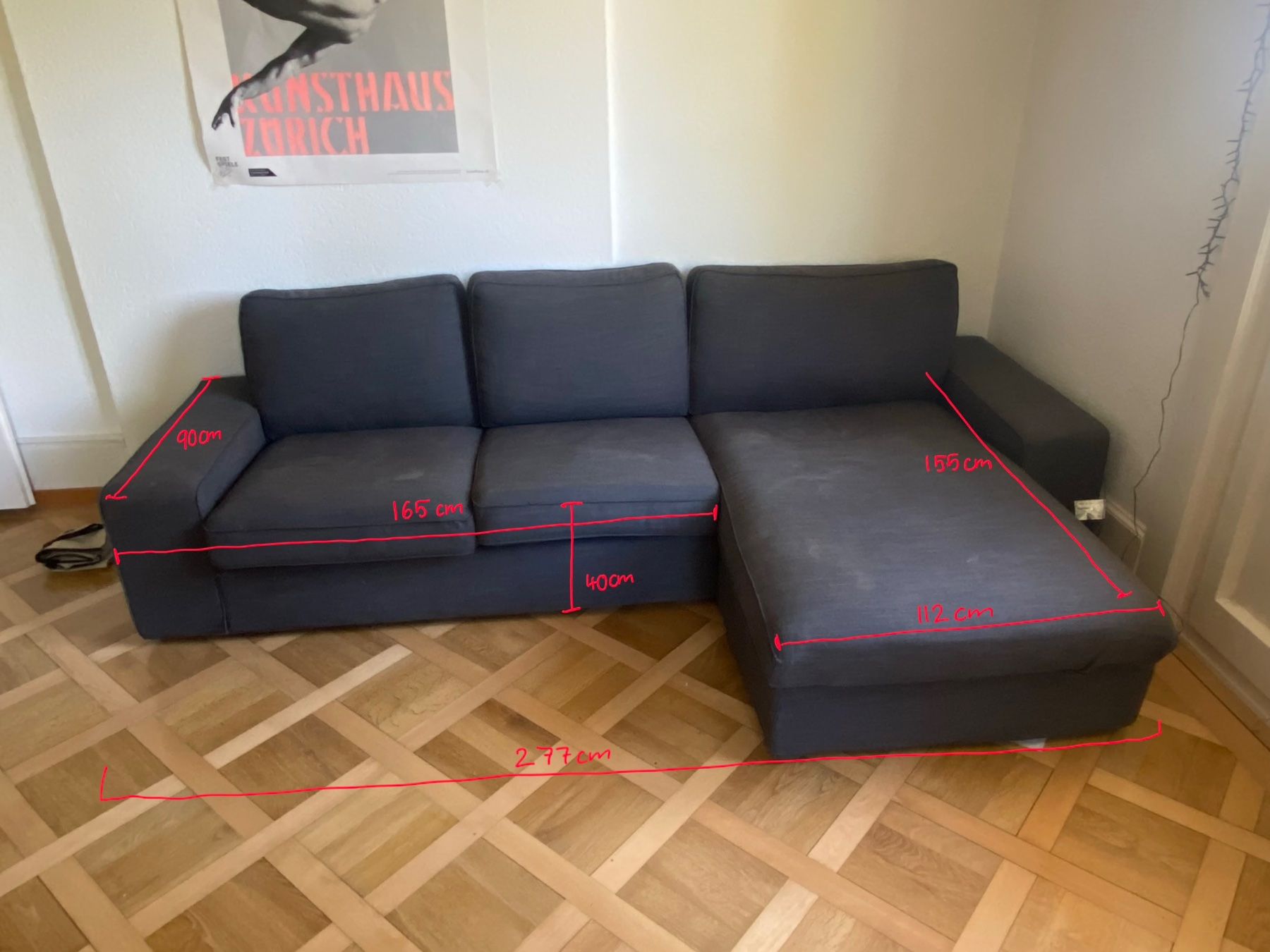 Sofas: Sofa L Form grau – Gebraucht aus Fribourg von mar_2v2k 1