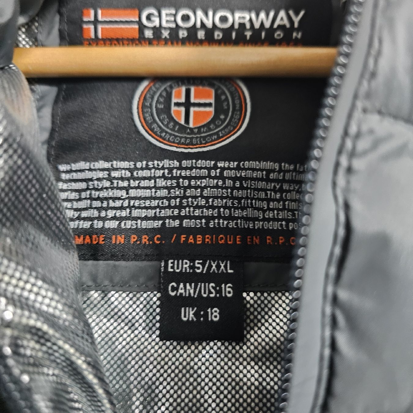 Giacche: Geonorway Expedition Jacke, Grau, Gr. XXL, – Nuovo (secondo la descrizione) da Vordemwald venduto da Maeru4 1